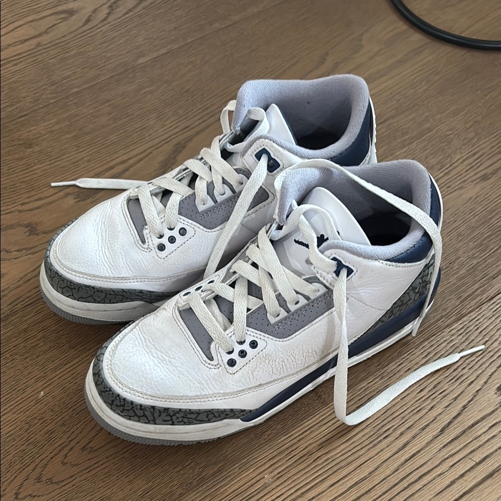 Nike Jordans Kids White and Gray Sneakers